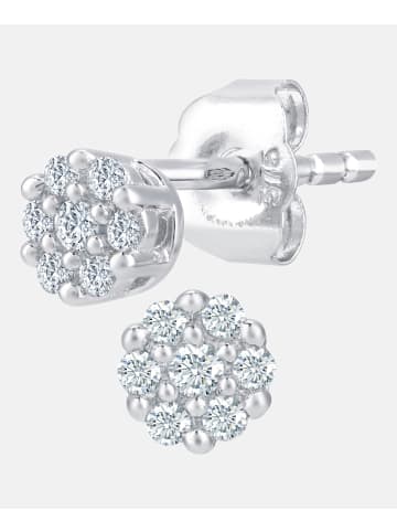 Diamant L'éternel Ohrstecker aus 375 Weißgold mit Diamant