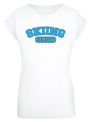 F4NT4STIC T-Shirt Skiing Season Winter Sport in weiß