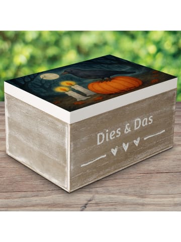 Mr. & Mrs. Panda Box Krähe Halloween Design ohne Spruch in Weiß