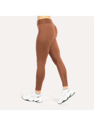SMILODOX Leggings Silvia Scrunch in Braun