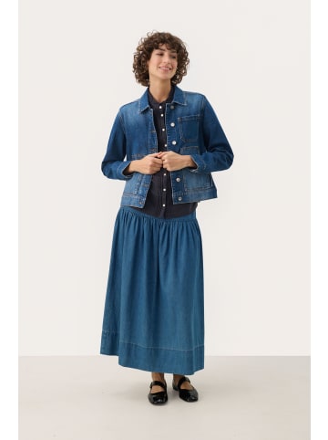 PART TWO Jeansjacke NanniePW Gerade Passform in Medium Blue Denim