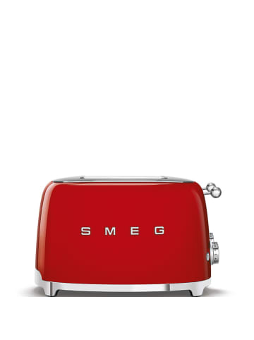 Smeg 4-Schlitz-Toaster 50's Retro Style in Rot