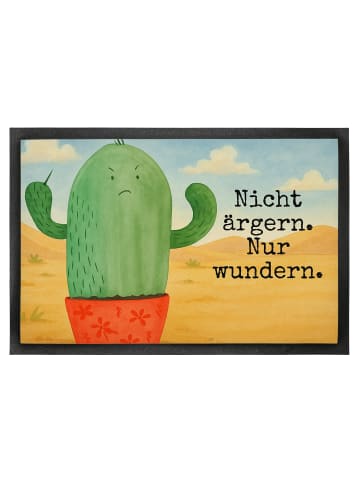 Mr. & Mrs. Panda Fussmatte Kaktus Wut Design mit Spruch in Weiß