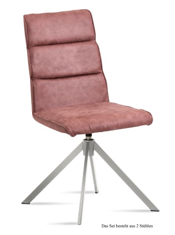 58 aufm Kessel ESSZIMMERSTUHL drehbar (2er-Set) Dulcea 47x92x60 Edelstahl/Olivgrün