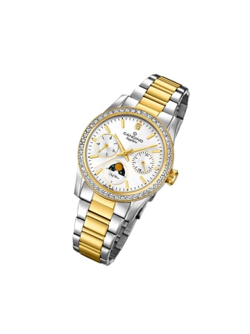 Candino Analog-Armbanduhr Candino Elegance silber, gold mittel (ca. 33mm)