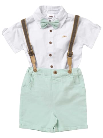 Little Gent 4tlg Set Frühling, Sommer in weiß mint