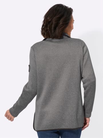 WITT WEIDEN Fleece-Jacke in grau-meliert