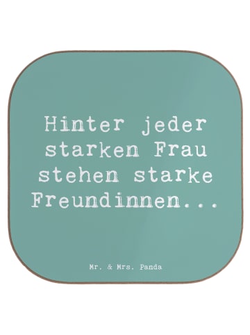 Mr. & Mrs. Panda Untersetzer für Gläser Spruch Hoffnung Freundin... in Meeresbrise