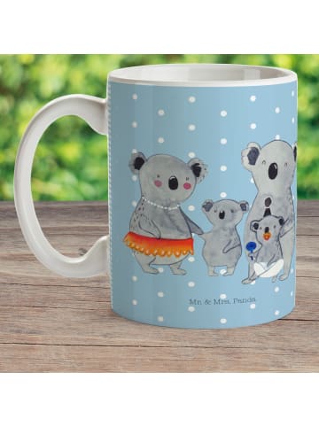 Mr. & Mrs. Panda Kindertasse Koala Familie ohne Spruch in Blau Pastell