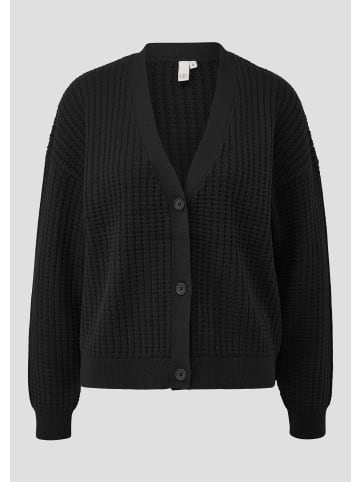 QS Strickjacke in 9999_schwarz