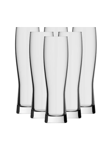 Rastal 6er Set Weizenbiergläser Monaco Slim in Transparent 0,5 l in transparent