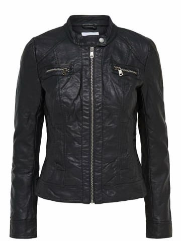 ONLY Lederjacke für Damen in schwarz