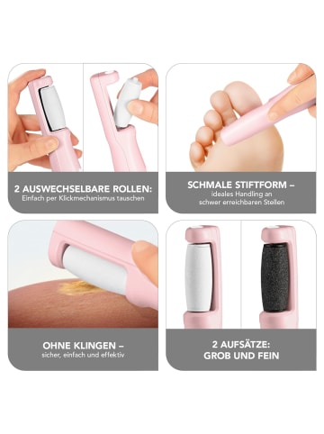 VITALmaxx Ersatz-Rolle Set 4-tlg. weiß/schwarz Hornhautentferner  Schwarz