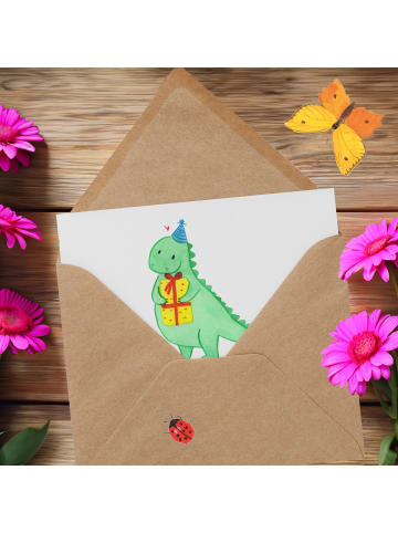 Mr. & Mrs. Panda Grußkarte 1. Geburtstag Liebe Lachen Glück mit ... in Weiß