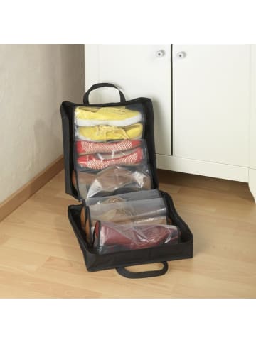 Wenko Schuhtasche Schuhbox Schuhe Tasche Aufbewahrungsbox in Schwarz