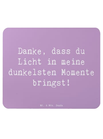 Mr. & Mrs. Panda Mouse Pad Spruch Herztherapeut Licht mit Spruch in Lavendeltraum
