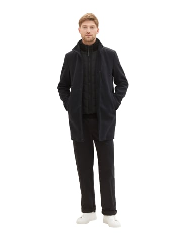 Tom Tailor Winter Mantel Jacke Einsatz wool coat 2 in 1 in Navy