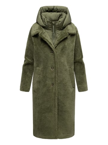 Navahoo Wintermantel Teddyzauber 14 in Olive Leaf