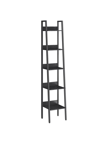 VASAGLE Bücherregal Barnet in Schwarz - (B)33.8 x (H)170 x (T)30 cm