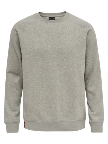 Hummel Sweatshirt Raglanärmel Hmlred Herren in GREY MELANGE