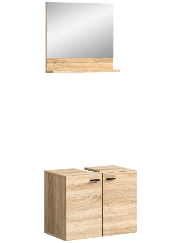 xonox.home Bad Set in Eiche Sonoma Nachbildung - (B) 57 x (H) 186 x (T) 33