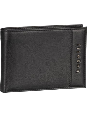 Bugatti Geldbörse Nome Horizontal Wallet with Flap II in Schwarz