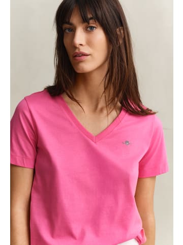 Gant T-Shirt in pink - 0010