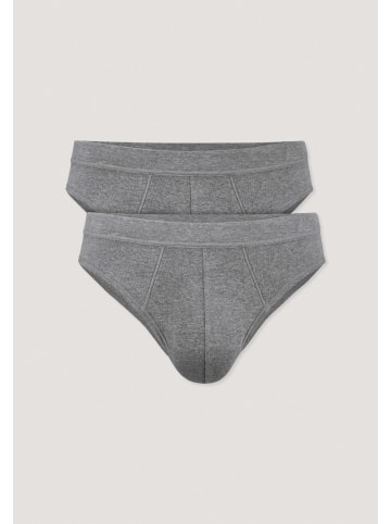 Hessnatur Slip Regular Cut 2er-Pack in grau