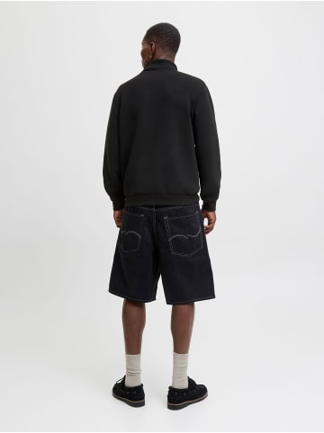 Jack & Jones Sweatshirt mit Reißverschluss in Black