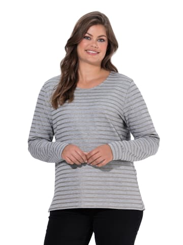 LAURASØN Langarmshirt in grau melange