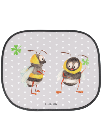 Mr. & Mrs. Panda Sonnenschutz Auto Bienen Paar ohne Spruch in Grau Pastell