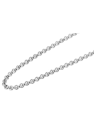 Adeliás Unisex Halskette – Erbskette aus Edelstahl 60 cm in silber