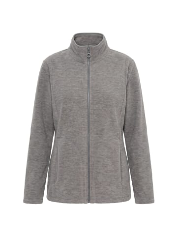 Ulla Popken Sweatjacke in mittelgrau