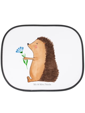 Mr. & Mrs. Panda autofenster sonnenschutz Igel Blumen ohne Spruch in Weiß