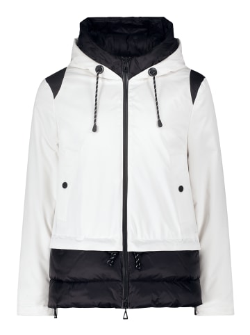 AMBER & JUNE Winterjacke mit Kapuze in Whisper White