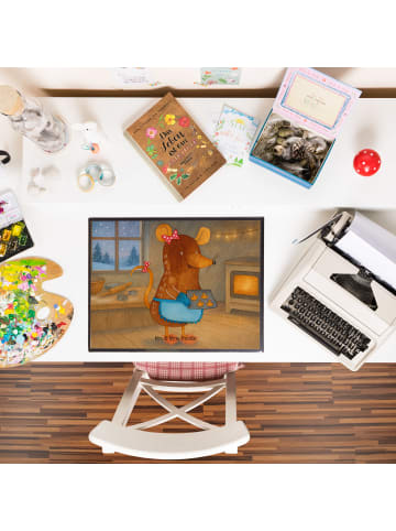 Mr. & Mrs. Panda Schreibunterlage Maus Kekse Design ohne Spruch in Weiß