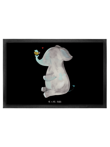 Mr. & Mrs. Panda fußmatte Elefant Biene ohne Spruch in Schwarz