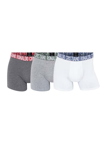 CR7 Trunks BASIC in Grau/Weiss (669)