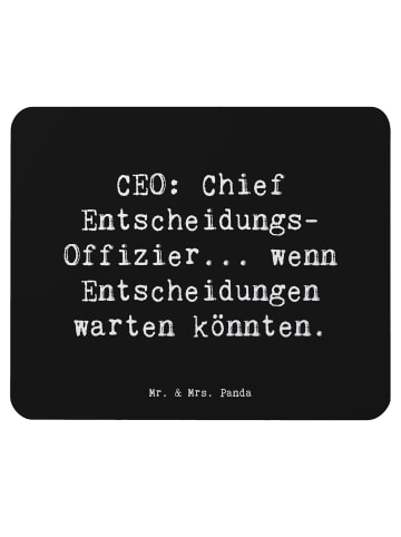 Mr. & Mrs. Panda Mauspad Spruch ZeichenO Entscheidungen mit Spruch in Schwarz