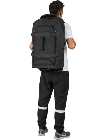 normani Reisetasche mit Rucksackfunktion 60 Liter Melano in Schwarz