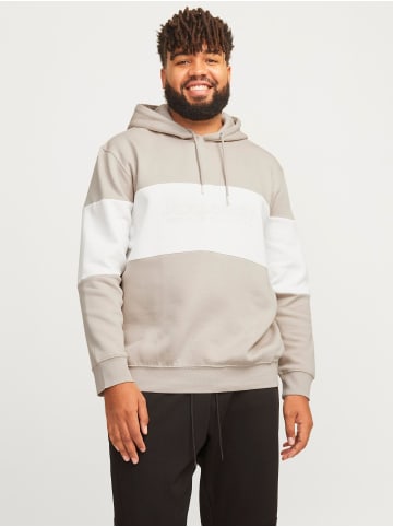 JACK & JONES PLUS Kapuzenpullover in Moonbeam