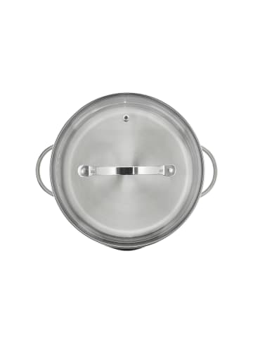 Funktion Kochtopf mit Deckel in Glänzender Stahl