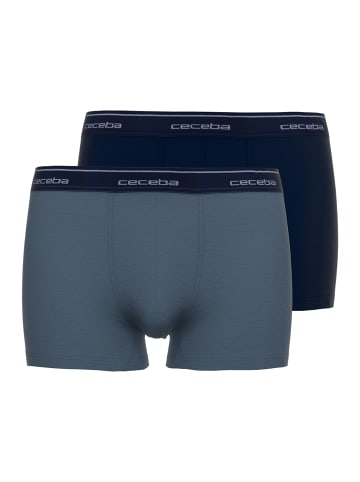 CECEBA Pants 2Er Pack Monza in blau-mittel-uni