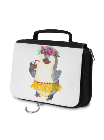 Mr. & Mrs. Panda Kulturbeutel Pinguin Kokosnuss ohne Spruch in Weiß