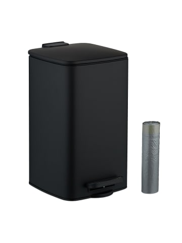 relaxdays Kosmetikeimer in Schwarz - 8 Liter