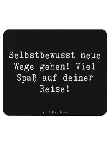 Mr. & Mrs. Panda Mauspad Spruch Alleine Reisen unternehmen mit S... in Schwarz