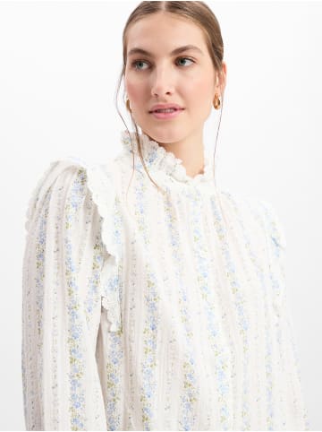 Marie Lund Bluse in ecru blau