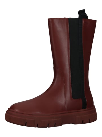 Geox Stiefelette in Rot/Schwarz