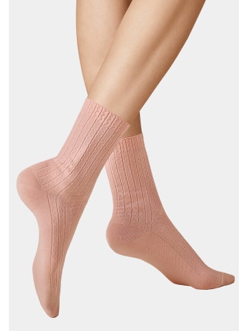 Kunert Socken Zigzag Fashion in powder rose