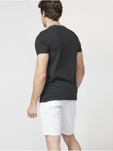 KOROSHI Kurzarm T-Shirt in schwarz